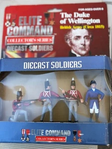ELITE COMMAND METAL FIGS 54 mm SCALE BOX SET 4 PCS DUKE OF WELLINGON ARMY - Picture 1 of 1