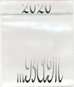 Paquete de 100 bolsas Apple 2020 con cremallera transparente polietileno 2,0x2,0" mini bolsas - Imagen 1 de 12