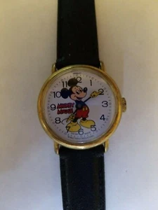 BRADLEY MICKEY MOUSE MECHANICAL UNISEX WATCH 1970's SWISS - Picture 1 of 4