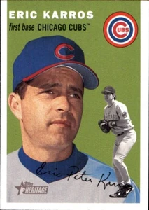 2003 Topps Heritage #219 Eric Karros CHICAGO CUBS - Picture 1 of 2