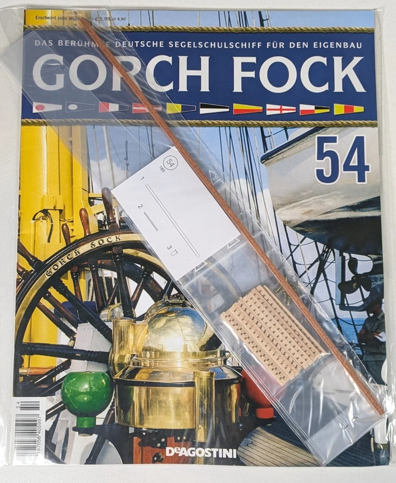 De Agostini, Segelschiff Gorch Fock, Bauteil mit Heft Nr. 54, OVP #WH61 - Bild 1 von 1