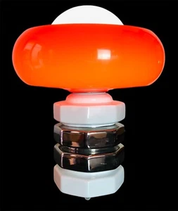 🟨 Vintage 70s Space Age Original table Lamp Lampada Harvey Guzzini Style - Foto 1 di 23