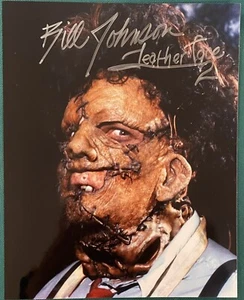 Bill Johnson Texas Chainsaw Massacre 2 Leatherface Signed Autographed 8x10 Photo - Picture 1 of 1