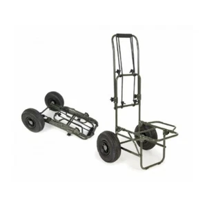 CARRELLO PESCA SURFCASTING PORTA ATTREZZATURE PIEGHEVOLE RUOTE PNEUMATICHE - Photo 1/3