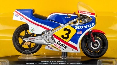 Honda NS500 Freddie Spencer 1983 Scala 1:22 Model World Champion 500 MotoGP N° 3 - Immagine 1 di 4