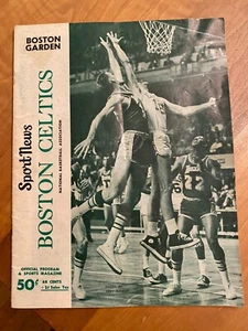 RARO 26/01/68 Boston Celtics vs LA Lakers Baloncesto Boston Garden Programa - Imagen 1 de 6