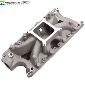 Single Plane Satin Aluminum Intake Manifold for Ford Small Block SBF 289 302 V8 - Picture 1 of 8