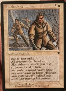 Magic The Gathering Icatian Skirmishers Fallen Empires 14 regular raro, vendedor canadiense, casi nuevo - Imagen 1 de 2