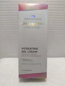 🔥 Spascriptions Wellness 101 Hydrating Gel Cream Strawberry/Seed Oil/1.7oz - Picture 1 of 5