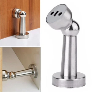 up 8PCS Stainless Steel Strong Magnetic Door Stop Stopper Holder Catch Suction - Picture 1 of 16