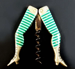 SUPERB LATE 19th. CENTURY LADY’S LEGS NOVELTY CORKSCREW - Picture 1 of 8