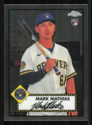 2021 Topps Chrome Platinum Anniversary #137 Mark Mathias RC - Image 1 of 2