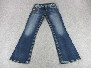 Silver Jeans Co Suki Bootcut Jeans Womens 28x30 Blue Stone Mid Rise Curvy Fit - Picture 1 of 20