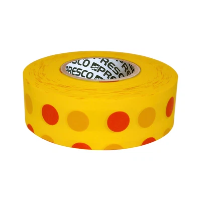 [NO ADHESIVE] Presco Polka Dot Patterned Roll Flagging Tape: 1-3/16 in. x 300 ft - Image 1 of 4