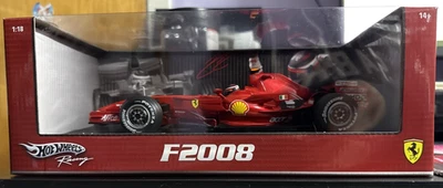 F1 Hot wheels Formula 1 - F2008 Ferrari - Kimi Raikkonen - die cast 1:18  NIB - Image 1 of 4