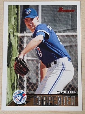 Bowman #83 1995 Chris Carpenter Toronto Blue Jays Prospect Foto 1 de 2
