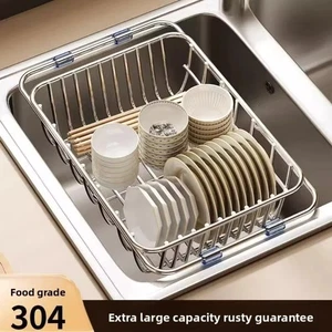 Stainless Steel Dishwashing Rack Kitchen Storage Organizer  Dishwashing - Picture 1 of 11