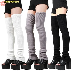 Women's Soft Knit Thigh High Boot Socks Extra Long Winter Over Knee Leg Warmers- - Picture 1 of 15