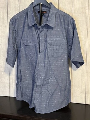 Mens Linea Uomo Chambray Short Sleeve Shirt 100% Cotton – XXL - Image 1 of 4