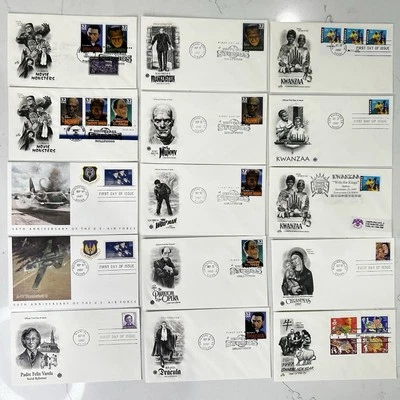 15 First Day of Issue Postal Covers Historic FDC 1996-98 Culture Lot #12 - Image 1 of 4