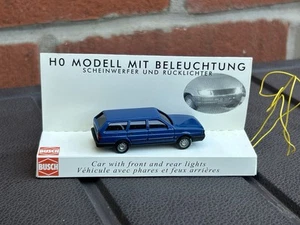 1/87 Busch VW Passat Estate Blue With Working Headlights And Rear Lights Rare - Picture 1 of 11