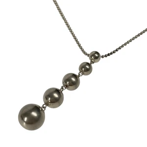 TIFFANY&Co. Hardware Ball 5 Balls Accessories Necklace SV925 Silver - Picture 1 of 12