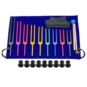 9 PCS Tuning Forks For Therapy, Voice Therapy Black T7R73711 - Picture 1 of 6