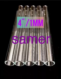 Tubos de soplado Pyrex de vidrio de 4" de largo (20) piezas 10 mm OD 8 mm tubos de identificación de pared de 1 mm de espesor - Imagen 1 de 1