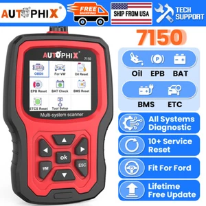 Autophix 7150 Coche OBD2 Escáner Todos los Sistemas Herramienta para Ford F150 F250 F350 Taurus - Imagen 1 de 13
