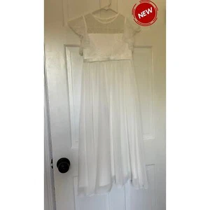 Unbranded White First Communion Dress Kid Size 8-9 yrs old NWOT | 35-28 - Picture 1 of 10