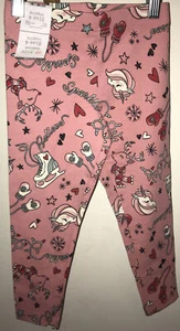 NWT Girls 365 Kids by Garanimals Christmas Leggings sz 4 Pink - Picture 1 of 4