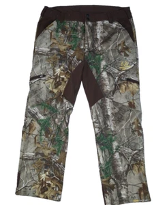 Realtree Xtra Mens Woodland Camouflage Ankle Zip Fleece Lined Hunting Pants XL - Picture 1 of 12
