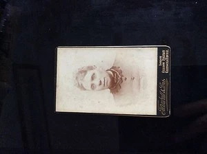 T1-9 photograph original rp cdv woman edwardian turnbull & sons - Picture 1 of 2