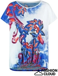 Samoon T-Shirt Art.671621-26122 Weiß,orange blau gem. Gr. 52 UVP 59,99 € - Bild 1 von 2