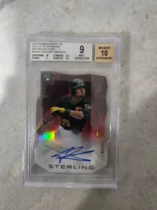 2014 Bowman Sterling Die Cut Gregory Polanco Red Refractor Auto 4/5 BGS 9 - Picture 1 of 2