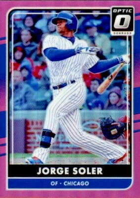2016 OPTIC PINK  #98 JORGE SOLER CHICAGO CUBS  - Image 1 of 2