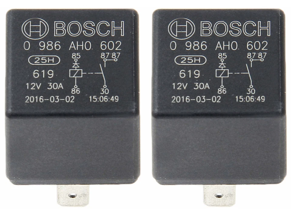 Juego de pares de 2 relés de bomba de combustible Bosch para Land Rover Defender 90 110 Range Rover Foto 1 de 1