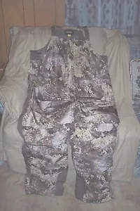 Mens 2X Prairie Camo Bibs Insulated Waterproof Bib Overalls Waterfowl Hunting - Picture 1 of 7