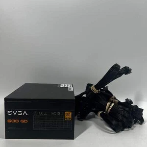 EVGA 600 GD 100-GD-0600-B1 80 Plus Gold 600W Non Modular Switching Power Supply - Afbeelding 1 van 5