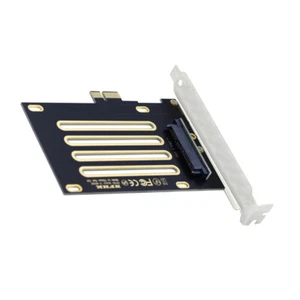 Adaptador de host Chenyang PCI-E 4.0 X1 carril a U.2 U.3 SFF-8639 para SSD NVMe PCIe - Imagen 1 de 9