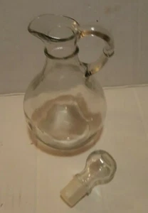 ¿CRUET DE VIDRIO CON TAPÓN ACEITE PARA ENSALADA/VINAGRE/JARABE ANCLA HOCKING? Usado en excelente estado - Imagen 1 de 4