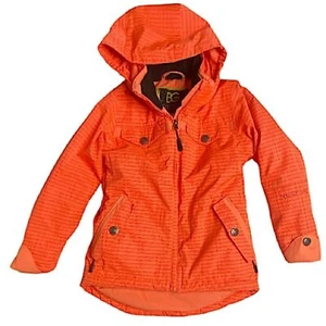 Boulder Gear Girls Size Small Ski Jacket Detachable Hood Highly Visible Orange - Picture 1 of 13