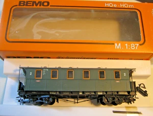 Bemo 3008 H0e Passenger Car KB4i 2Nd Class Of The DB 712 Stg In OVP - Picture 1 of 3