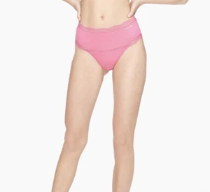 NWT Calvin Klein Womens Modal High Waist Thong Pink Size XS - Picture 1 of 2