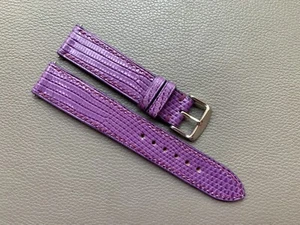Purple Genuine Lizard skin leather watch strap band 10..18 19 20 21 22 23 2426mm - Picture 1 of 14