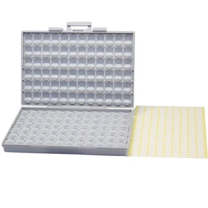 AideTek BOX-ALL-144 SMT Empty enclosure w/144 compartments each w/lid SMD USA - Picture 1 of 12