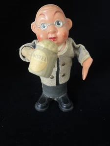 Vintage Springing Drinking Man Amstel Beer Rolly Toys Made in West Germany - Picture 1 of 6