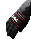 Vintage Yamaha Leather / Gore-Tex Winter Snow Gloves, Black, Snowmobiling Skiing