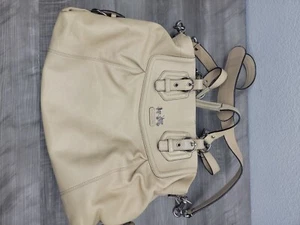 Coach 14574 Madison Leather Satchel Office Shop Shoulder Bag Purse - Picture 1 of 8