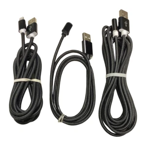 iPhone Charging Cable-Black-Lighting Cable 3FT/6FT/6FT - 3Pack - Picture 1 of 1